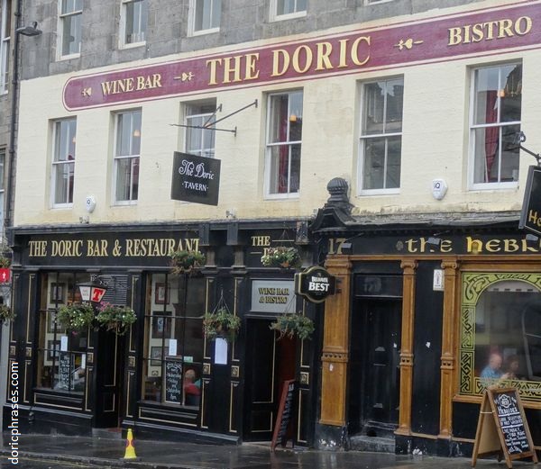 The Doric Tavern Bar Restaurant Bistro Edinburgh Scotland